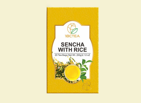 Sencha z ryżem (Genmaicha) — 20 torebek