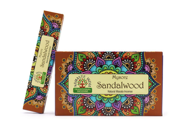 Kadzidła Masala Namaste Mandala – Drzewo Sandałowe 12×15 g