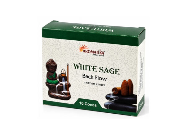 Kadzidełka Stożkowe Backflow „White Sage”